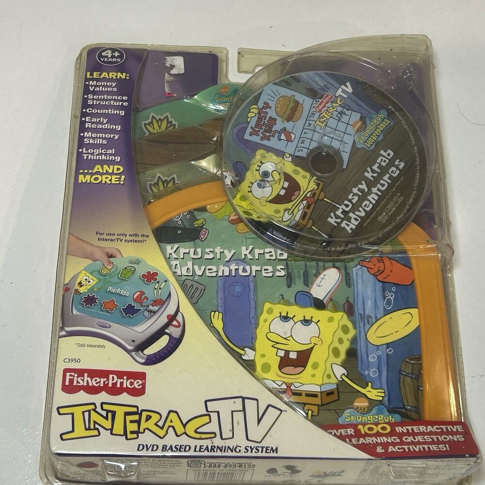 Sponge Bob SquarePants Fisher-Price InteracTV DVD Krusty Krab Adventures